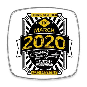 2020 MARCH - Magnet carré - blanc - Devant