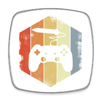 Game Artist - Viereckiger Kühlschrankmagnet - Weiß - Vorne