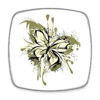 Butterfly Abstract Explosion Colors Graphic - Square fridge magnet - white - Front