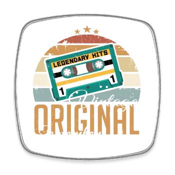 Septembre 1973 Naissance Vintage Anniversaire Rétro - Magnet carré - blanc - Devant