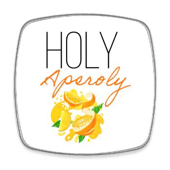 Conception de fêtes d’été de Holy Aperoly Cocktail - Magnet carré - blanc - Devant