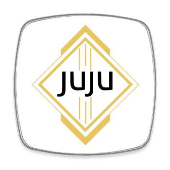 Juju - Square fridge magnet - white - Front