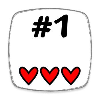1. 1 JAHR. 1. JAHRESTAG. GEBURTSTAG 1 JAHR - Viereckiger Kühlschrankmagnet - Weiß - Vorne