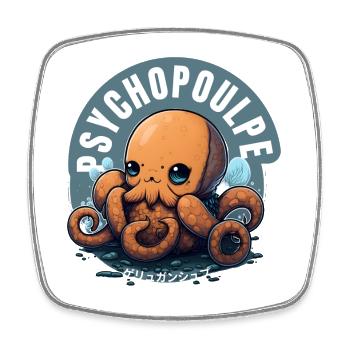 Psychooctopus Ocean Kawaii - Square fridge magnet - white - Front