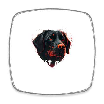 Ma Chienne Valentine - Magnet carré - blanc - Devant
