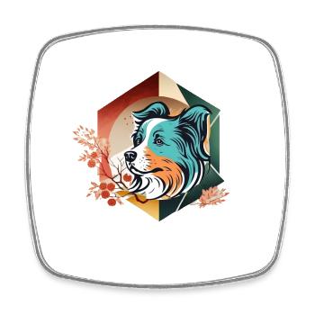 Mon Chien Pense Que Je Suis Cool - Magnet carré - blanc - Devant