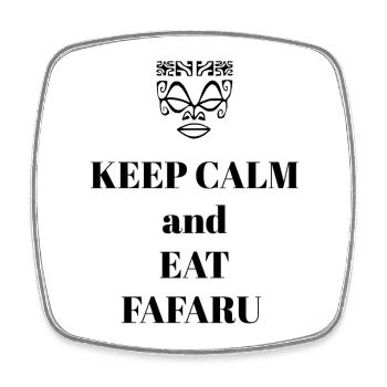 FAFARU - Viereckiger Kühlschrankmagnet - Weiß - Vorne