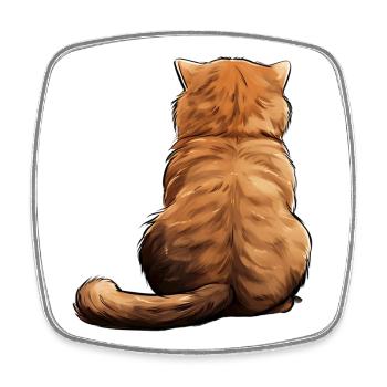 Scottish Fold - Square fridge magnet - white - Front