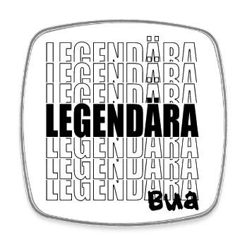 Legendära Bua - Legendärer Junge, Bub, legendär - Viereckiger Kühlschrankmagnet - Weiß - Vorne