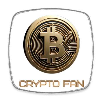 Bitcoin 3D Cryptocurrency - Square fridge magnet - white - Front