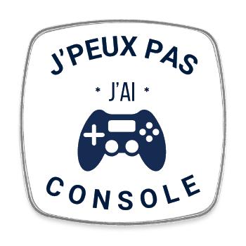 Je peux pas j'ai console - Magnet carré - blanc - Devant