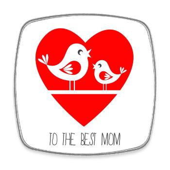Mother’s Day - Square fridge magnet - white - Front