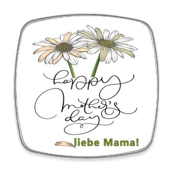 Happy Mothersday - Square fridge magnet - white - Front