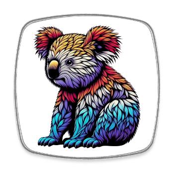 Koala - Viereckiger Kühlschrankmagnet - Weiß - Vorne
