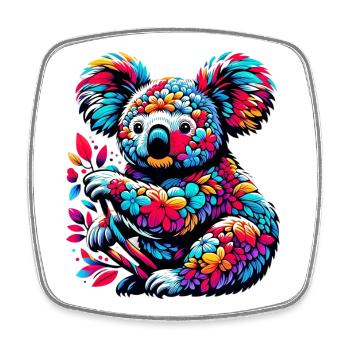 Koala - Square fridge magnet - white - Front