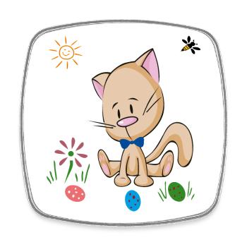 Easter Easter Eggs - Square fridge magnet - white - Front
