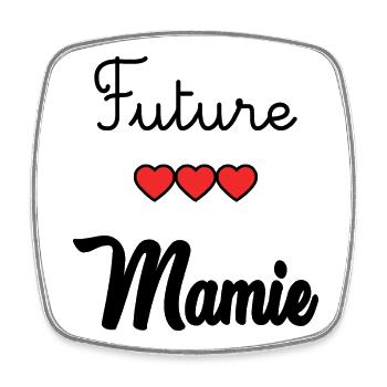 FUTURE GRANNY - Square fridge magnet - white - Front