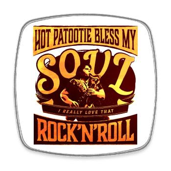 Hot Patootie Bless My Soul Eddie RHPS Gold Braun - Viereckiger Kühlschrankmagnet - Weiß - Vorne
