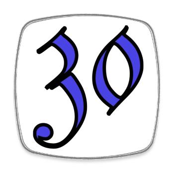 30. 30 YEARS. 30th ANNIVERSARY. 30 YEARS ANNIVERSARY. - Square fridge magnet - white - Front