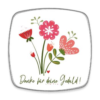 Thank you for your patience - Square fridge magnet - white - Front