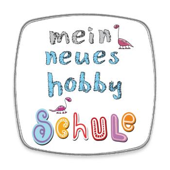 School School Child - Square fridge magnet - white - Front