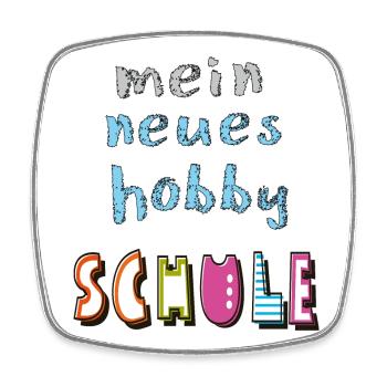 School School Child - Square fridge magnet - white - Front