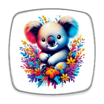 Koala - Viereckiger Kühlschrankmagnet - Weiß - Vorne