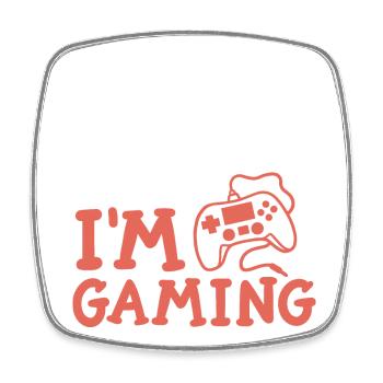 Gaming Gamer - Viereckiger Kühlschrankmagnet - Weiß - Vorne