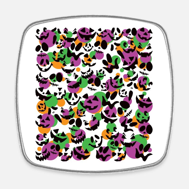 Ghost Party. - Square fridge magnet - white