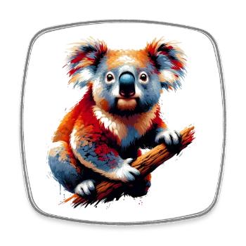 Koala - Square fridge magnet - white - Front