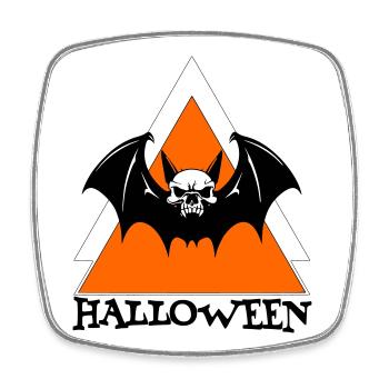 Halloween - Magnet carré - blanc - Devant