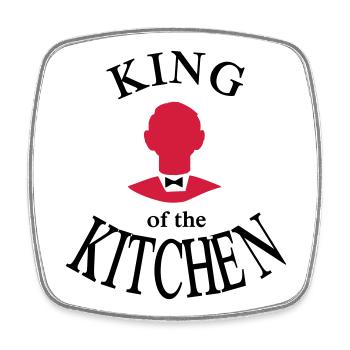Funny gift idea for men - Square fridge magnet - white - Front