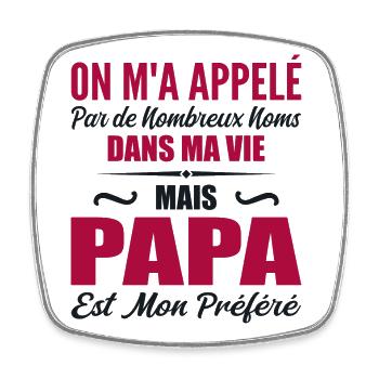 I Got Called But Dad, Father's Day Gift - Square fridge magnet - white - Front