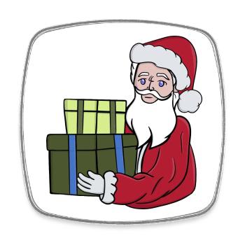 Geschenke des Weihnachtsmannes für Sie - Viereckiger Kühlschrankmagnet - Weiß - Vorne