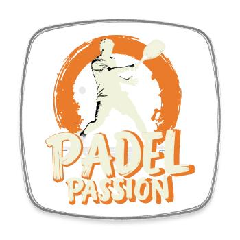 Padel Passi0on Shirt, Mug, Hoodie, - Viereckiger Kühlschrankmagnet - Weiß - Vorne