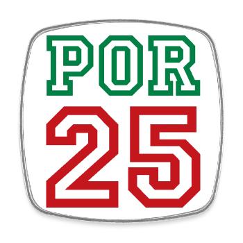 PORTUGAL - Magnet carré - blanc - Devant