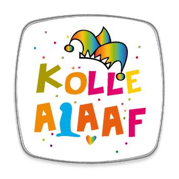 Kölle Alaaf Carnival - Square fridge magnet - white - Front