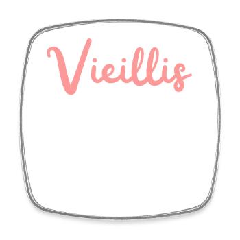 Vieillir Positivement, Valeur qui Grandit - Magnet carré - blanc - Devant