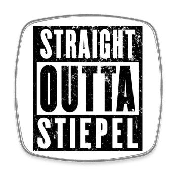 Stiepel, Ruhrgebiet, Ruhrpott, Bochum-Stiepel - Viereckiger Kühlschrankmagnet - Weiß - Vorne