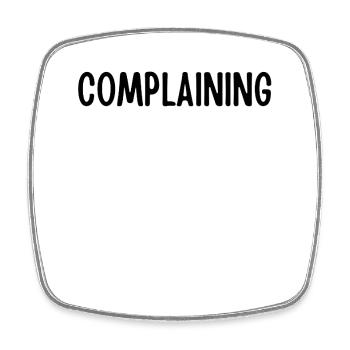 Complaining Is My Full-Time Job - Square fridge magnet - white - Front