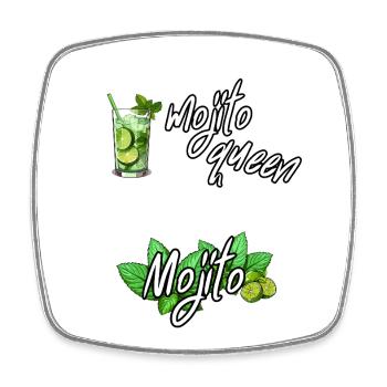 Reine Mojito - Magnet carré - blanc - Devant