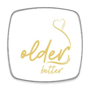 Not Getting Older, Getting Better - Square fridge magnet - white - Front