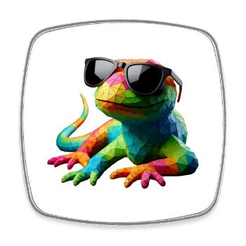 LIZARD cool multicolor - Viereckiger Kühlschrankmagnet - Weiß - Vorne