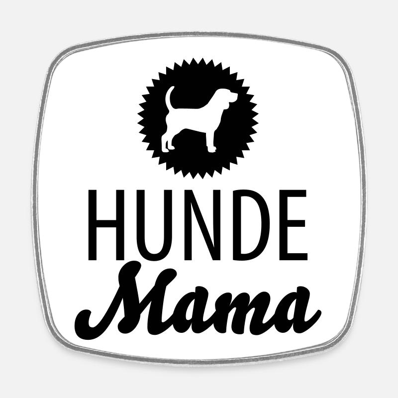 Dogs Mom - Square fridge magnet - white
