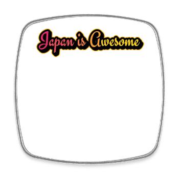 Japan ist großartiges Retro-Skript - Viereckiger Kühlschrankmagnet - Weiß - Vorne
