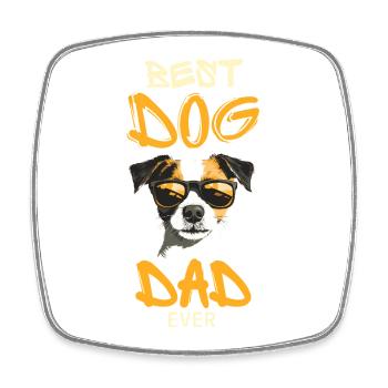 Meilleur Papa de Chien De Tous - Magnet carré - blanc - Devant