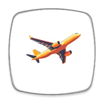 Not All Wings Are for Angels - Square fridge magnet - white - Front