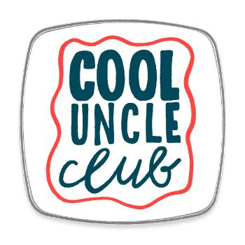 Cool Uncle Club - Déclaration de Cooles - Magnet carré - blanc - Devant