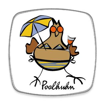 Holiday T-Shirt 2025 - Square fridge magnet - white - Front
