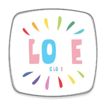 LGBT Pride Month - Liebe ist Liebe - Viereckiger Kühlschrankmagnet - Weiß - Vorne